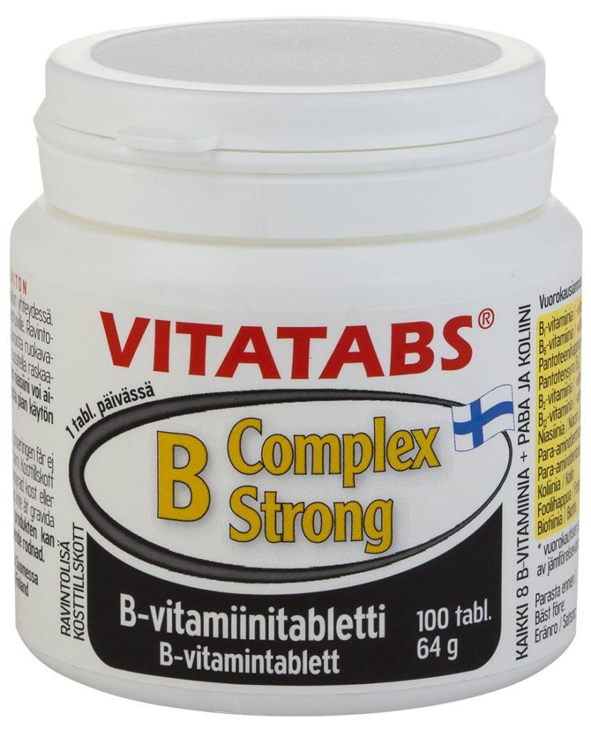 Vitatabs B-Complex Strong, 100 Tabl. - Terveysmarket